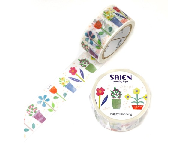 Saien Washi Tape - Happy Blooming