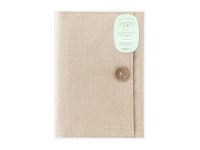 Midori Yuru Log B6 Notebook Cover - Beige Fabric