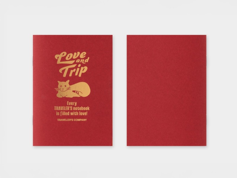 Pre-Order Traveler's Notebook Refill Limited Edition Passport Size - LOVE AND TRIP