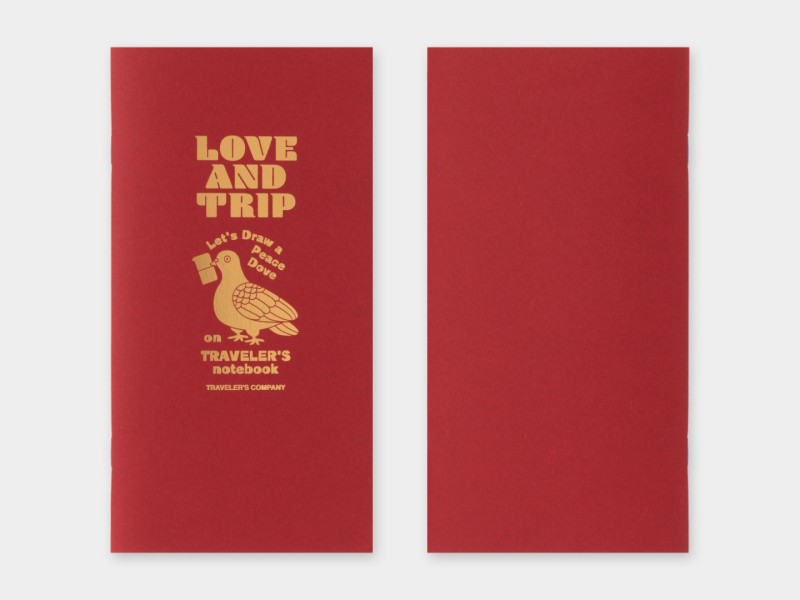 Pre-Order Traveler's Notebook Refill Limited Edition Standard Size - LOVE AND TRIP