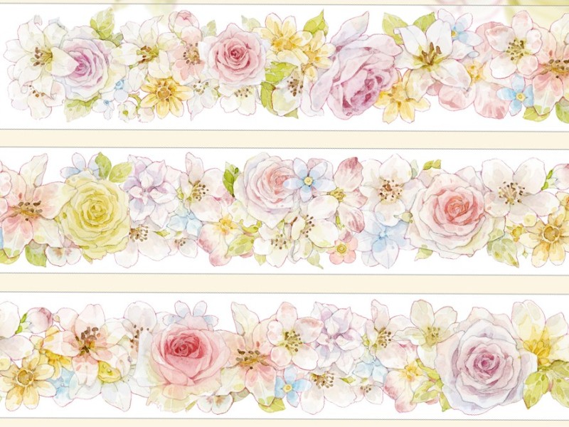 Pre-Order Baicangjia Studio Floral Tape - Flower Vine