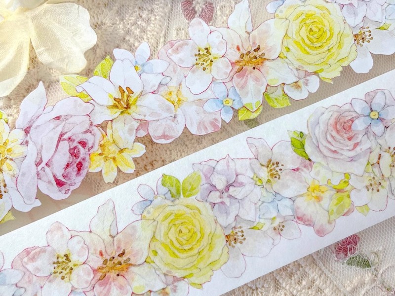 Pre-Order Baicangjia Studio Floral Tape - Flower Vine