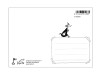 Moomin Postcard Black & White - Moominpappa