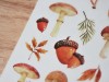 MU Print On Stickers Autumn Forest Mushroom