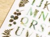 MU Print On Stickers Leafy Letters 120