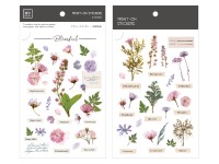 MU Print-On Transfer Stickers 104 - Pressed Flowers