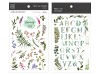 MU Print On Stickers Leafy Letters 120