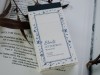 Meow Illustration Letterpress Memo Pad - Bluets