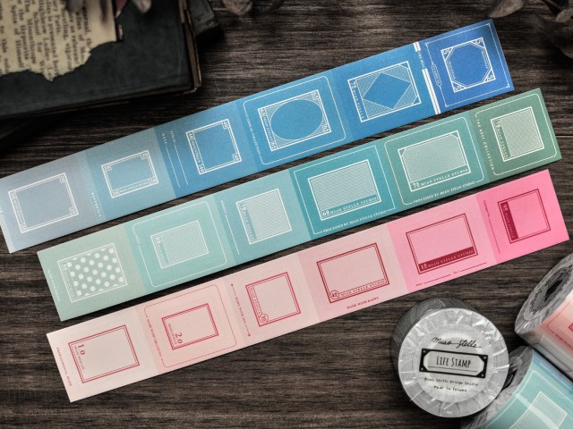 Miaostelle Die-Cut Sticker Tape - Life Stamp Simili