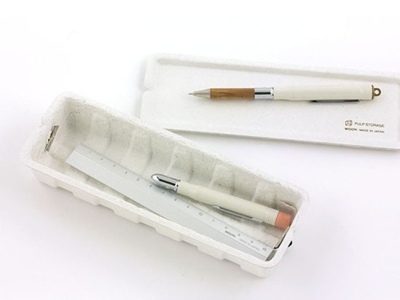 Midori Pulp Pen Case - White