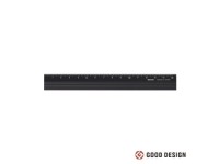 Midori Aluminum Ruler 15 cm - Black