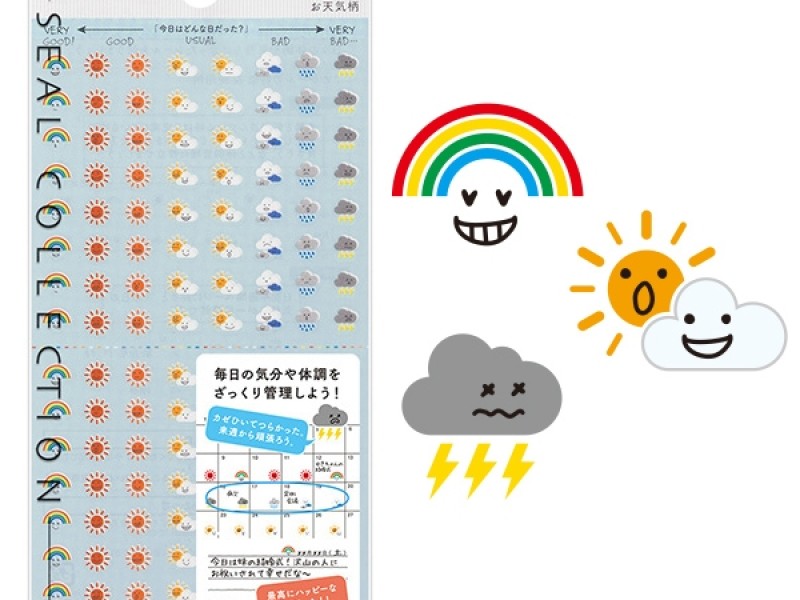 Midori Mood Planner Stickers - Weather