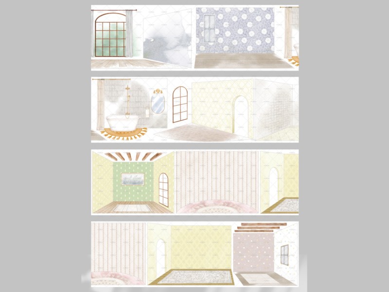 Pre-Order Moodtape Interior Washi Tape - Warm Room