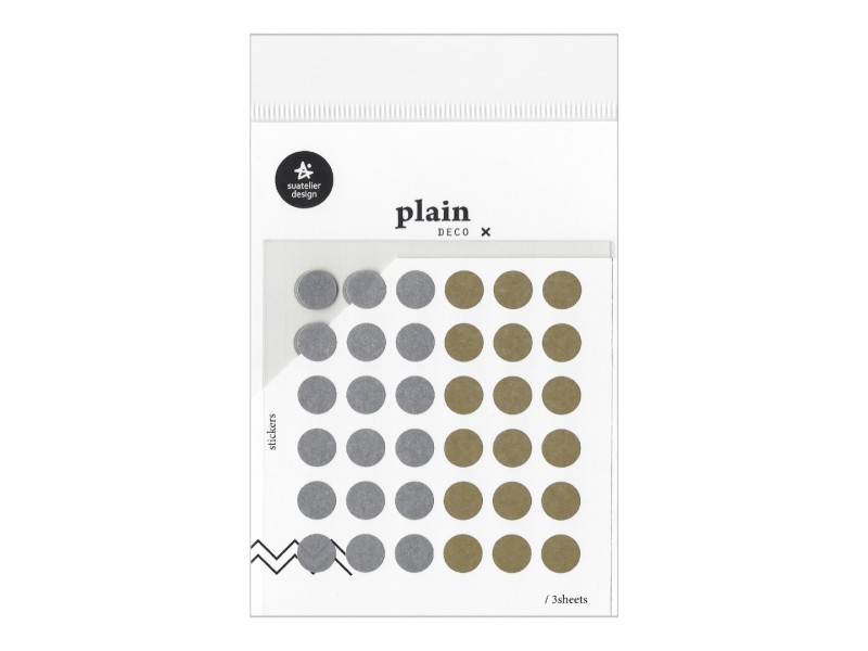 Plain.37 Dot Stickers Medium Size - 1641