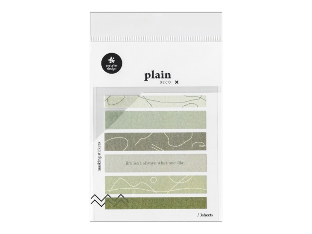 Deco Stickers Plain.47 - Washi Olive Green