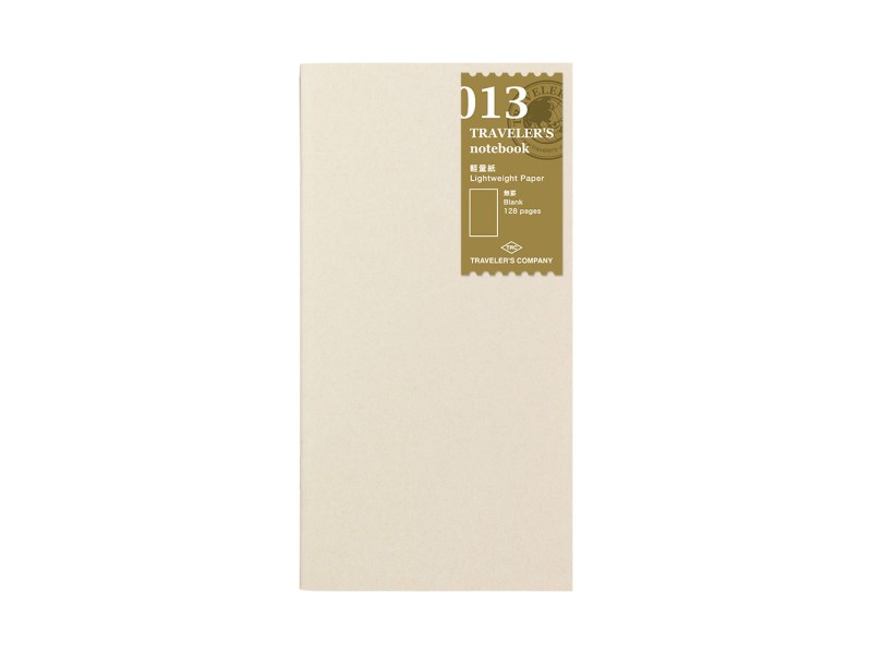 013. Lightweight Paper Refill Traveler's Notebook