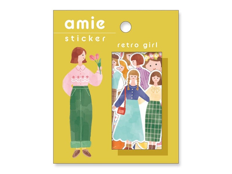 Amie Sticker Flakes - Retro Girl