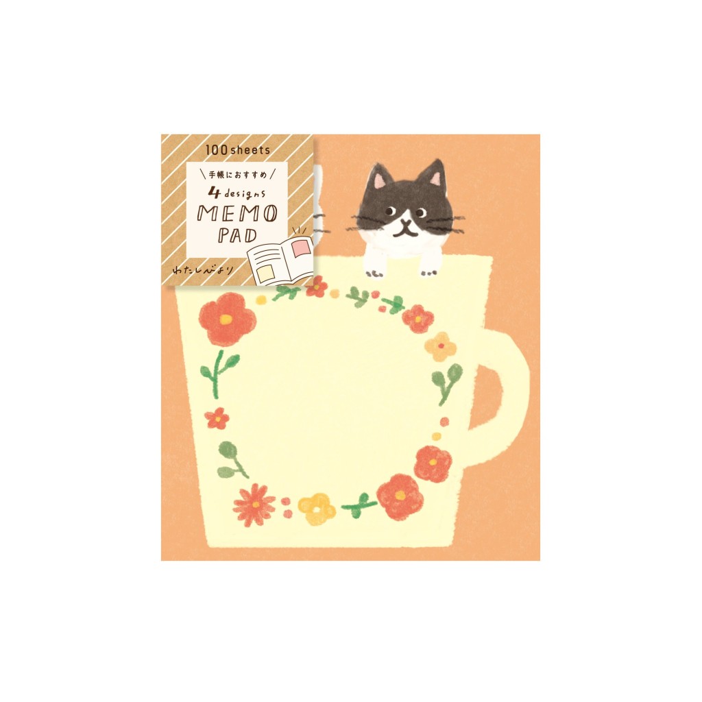 Furukawa Paper Memo Pad - Cat - LM172 | Kuldlelu