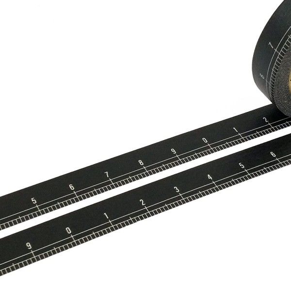 MT EX Slim Washi Tape - Black Ruler