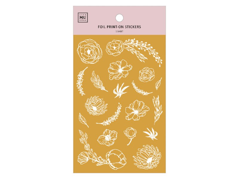 MU | Gold Foil Rub-On Transfer Stickers - 03