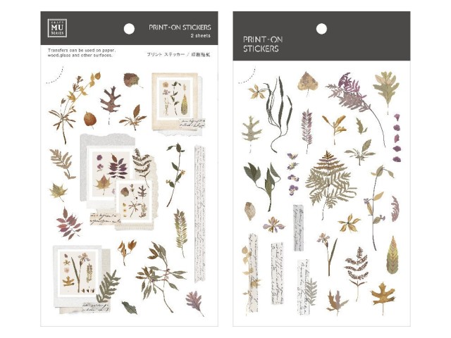 MU Print-On Transfer Stickers 199 - Pressed Plant Journal