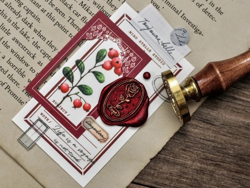 Miao Stelle Wax Sealing Stamp - Rose