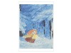 Moomin Postcard - Snowstorm