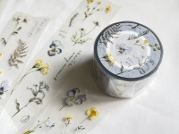 Pion Clear PET Tape Botanical - Embossing