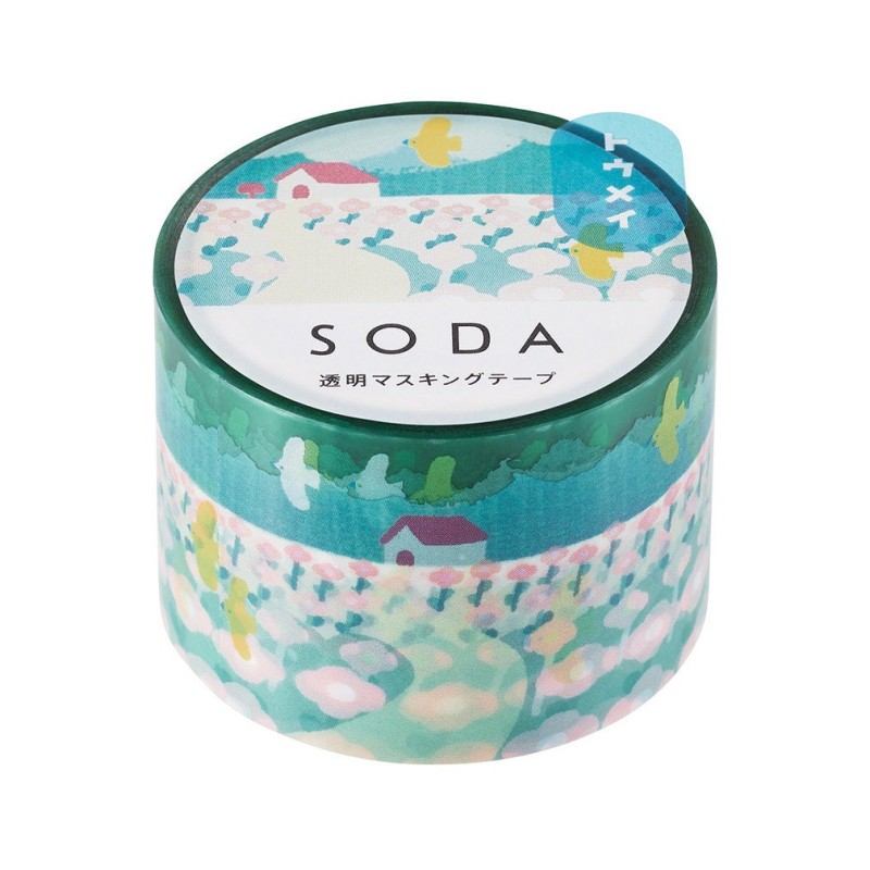 SODA Transparent Masking Tape - 30mm - Watercolor