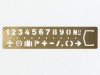 Traveler's Company Brass Bookmark Template Numbers