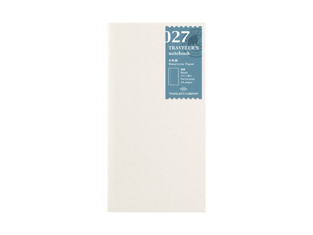 027. Watercolor Paper Refill Traveler's Notebook 