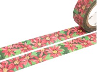 Washi Tape Floral - Poinsettia