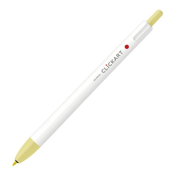 Zebra Clickart Retractable Marker Pen - Lemon - WYSS22-L