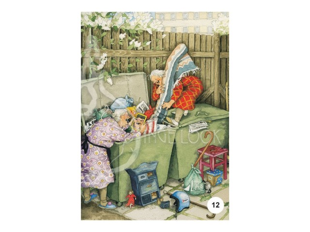 Inge Löök Postcard Old Ladies - 12