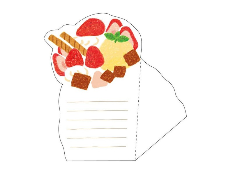 Furukawa Paper Die Cut Crepe Letter - Strawberry Chocolate