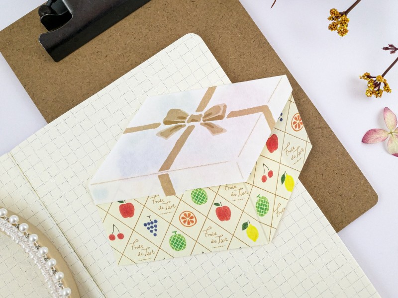 Furukawa Paper Die Cut Mini Letter Gift - Tart