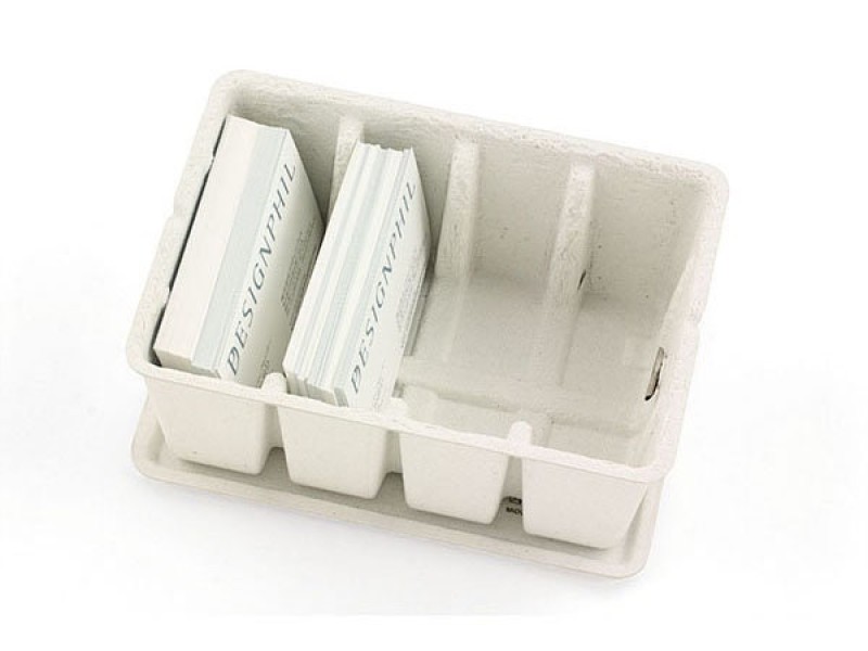 Midori Pulp Card Box - White