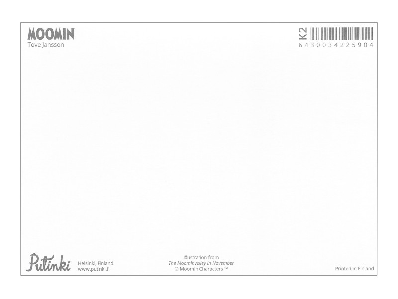 Moomin Postcard - Snowstorm
