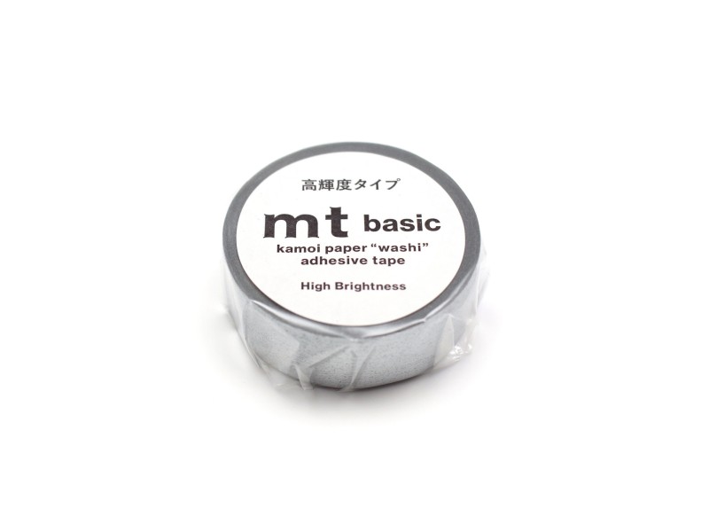 MT Basic Washi Tape High Brightness - Silver