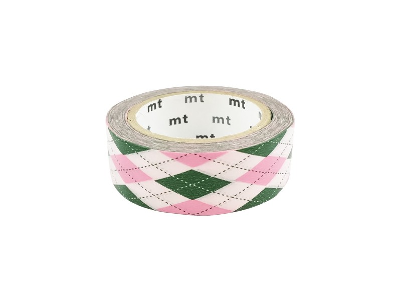 MT Deco Washi Tape - Argyle Pink