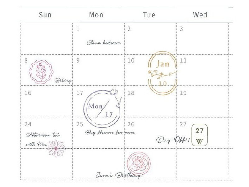 MU | Icon Stamp Flower Days - No.15