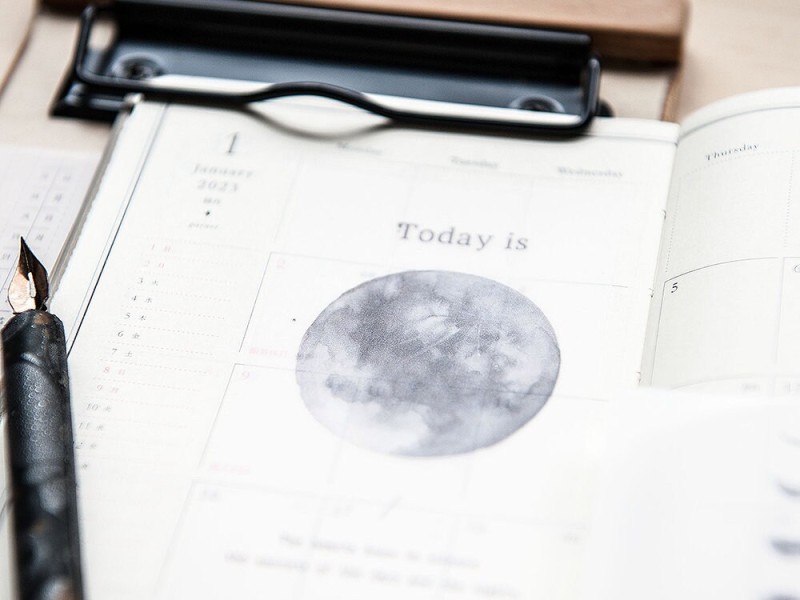 MU Dyeing Tracing Paper - Moon Phase Calendar