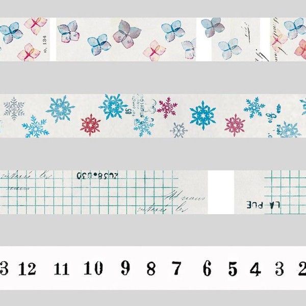 YOHAKU Clear Masking Tape - Snow Flower(CT-015)