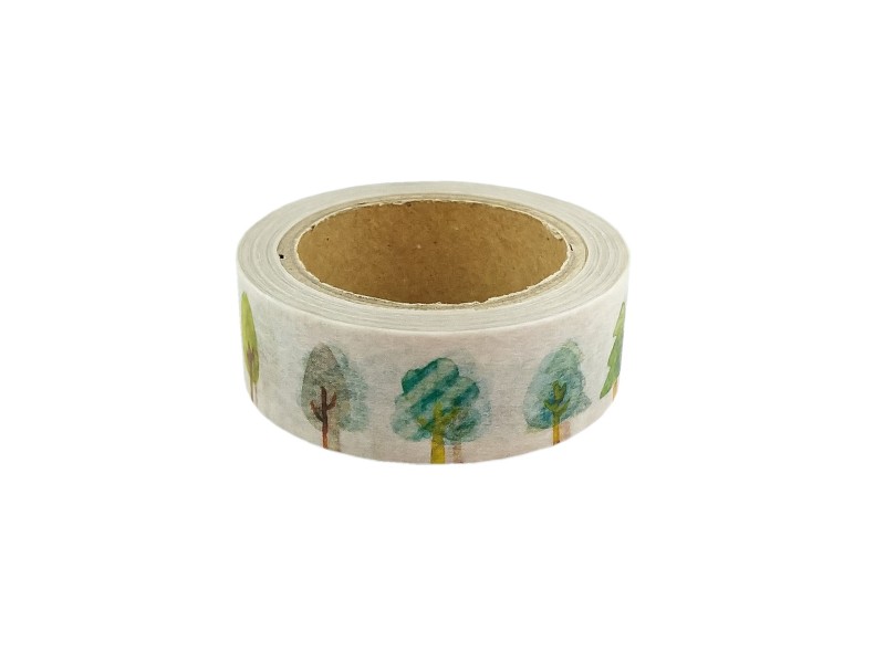 Yohaku Washi Tape Y082 - Depths Of The Forest