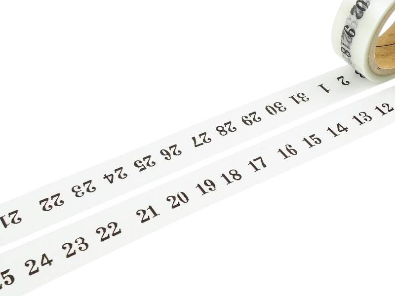 Yohaku Clear Masking Tape Calendar - CT017