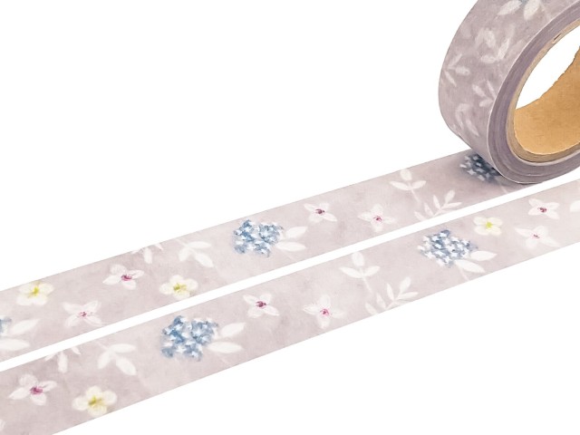 Yohaku Washi Tape Hydrangea - Y086